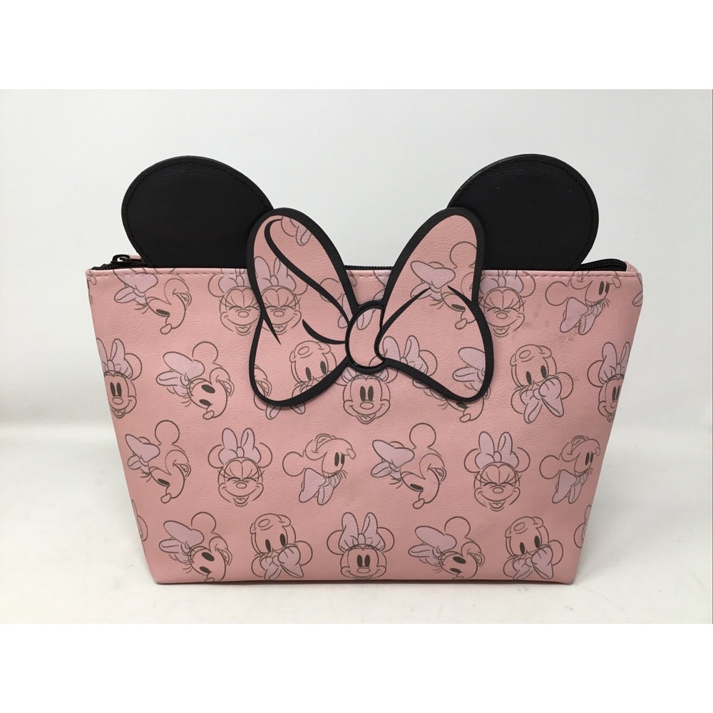 FUL Disney Minnie Mouse Women's Makeup Bag Small Travel Cosmetic Zipper Pouch